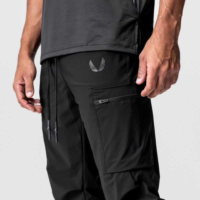 Asrv 0827. Tetra-Lite™ Inlay Pocket High Rib Men's Jogger Black | 86524NCVU