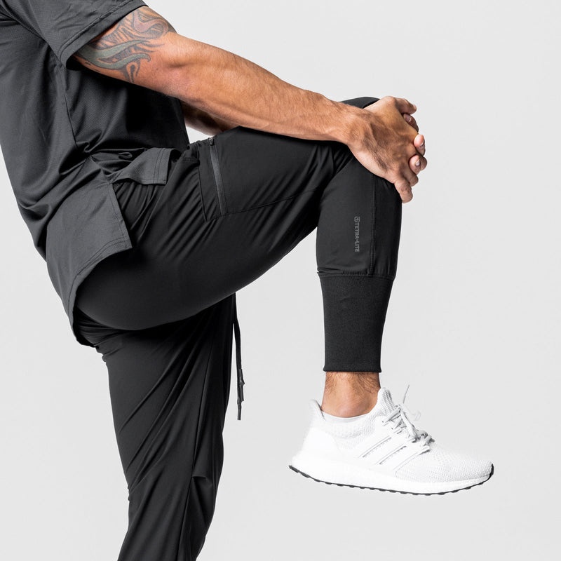 Asrv 0827. Tetra-Lite™ Inlay Pocket High Rib Men's Jogger Black | 86524NCVU