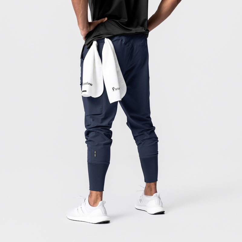 Asrv 0827. Tetra-Lite™ Inlay Pocket High Rib Men's Jogger Navy | 96782IOYH