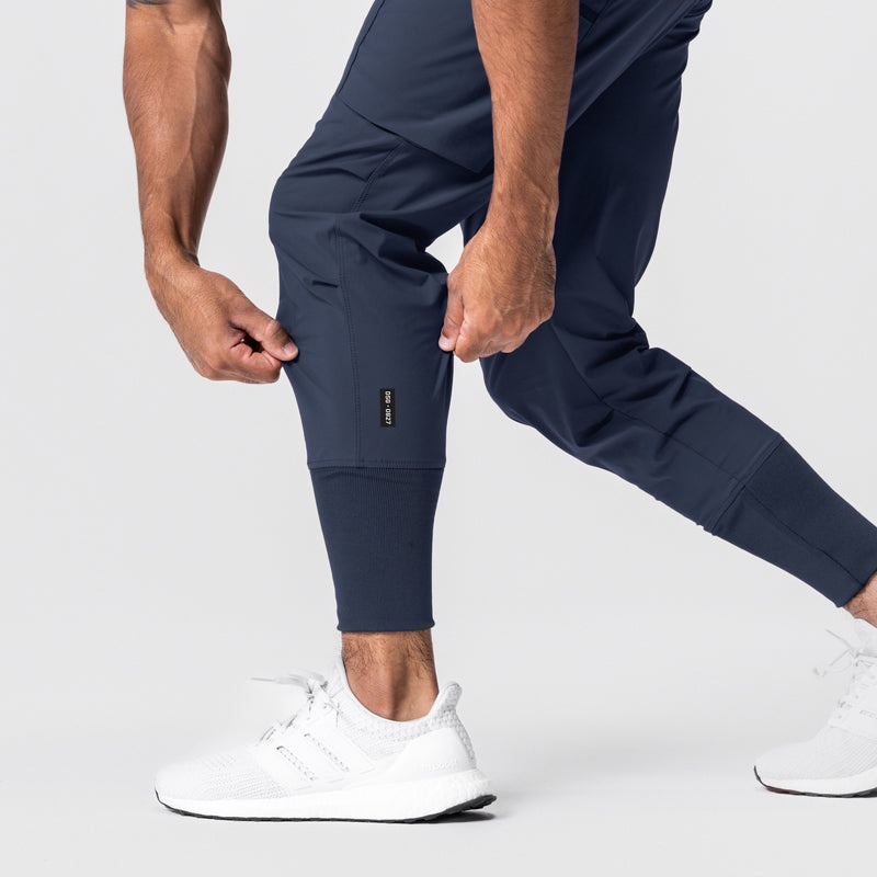 Asrv 0827. Tetra-Lite™ Inlay Pocket High Rib Men's Jogger Navy | 96782IOYH