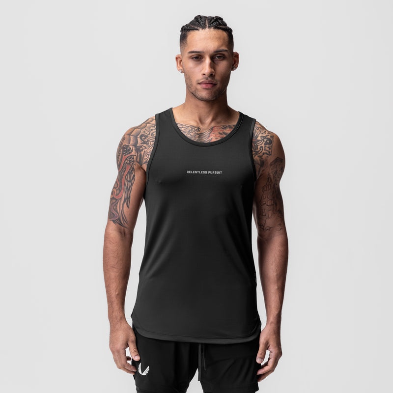 Asrv 0830. AeroSilver® Men's Tanks Black | 05297KWBN