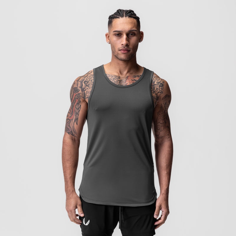 Asrv 0830. AeroSilver® Men's Tanks Grey | 43256ZERS