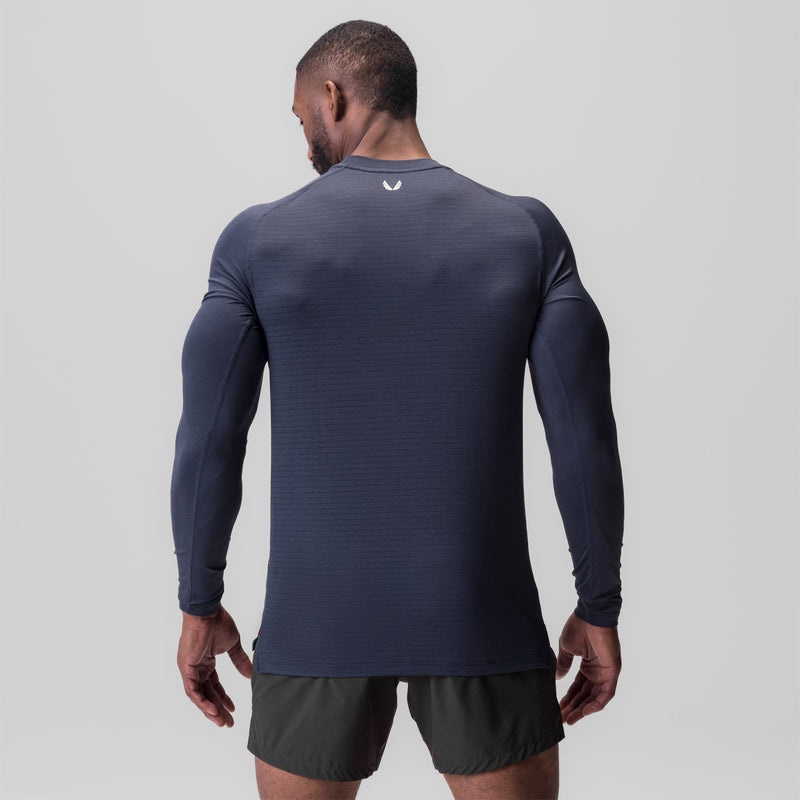 Asrv 0832. 3D-Lite® 2.0 Fitted Men's Long Sleeve Navy | 12684QANL