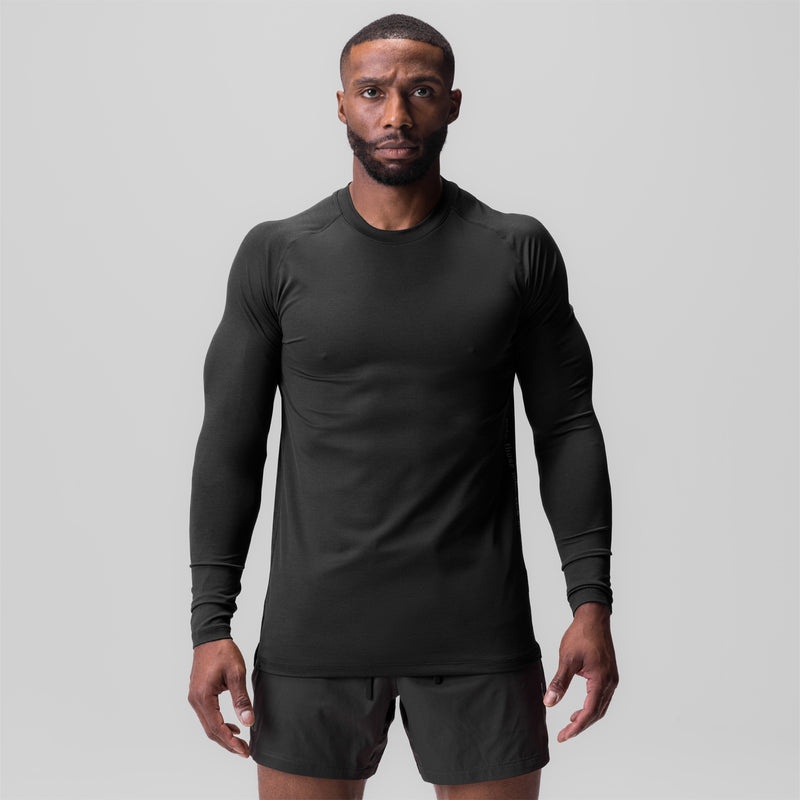 Asrv 0832. 3D-Lite® 2.0 Fitted Men's Long Sleeve Black | 79610VHZB