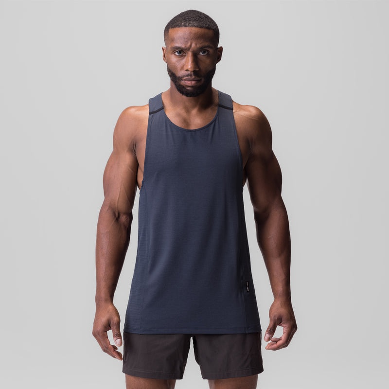 Asrv 0833. 3D-Lite® 2.0 Pro Singlet Men's Tanks Navy | 05261ATZQ