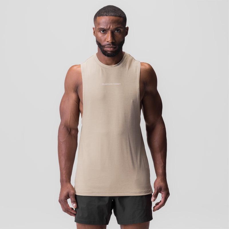 Asrv 0837. 3D-Lite® 2.0 Muscle Men's Tanks Brown | 02918XSRY