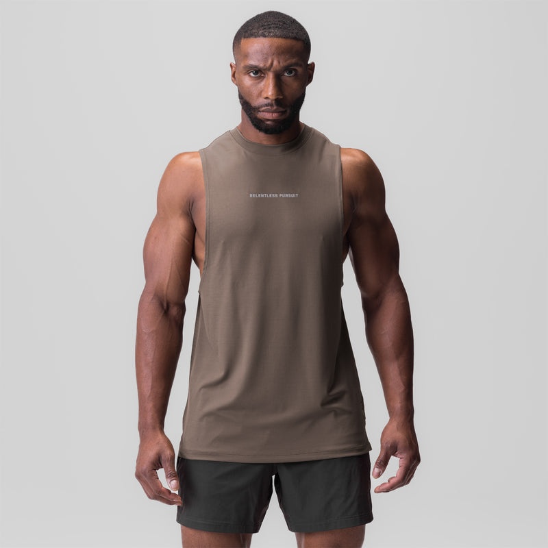 Asrv 0837. 3D-Lite® 2.0 Muscle Men's Tanks Grey Brown | 28945JCBP