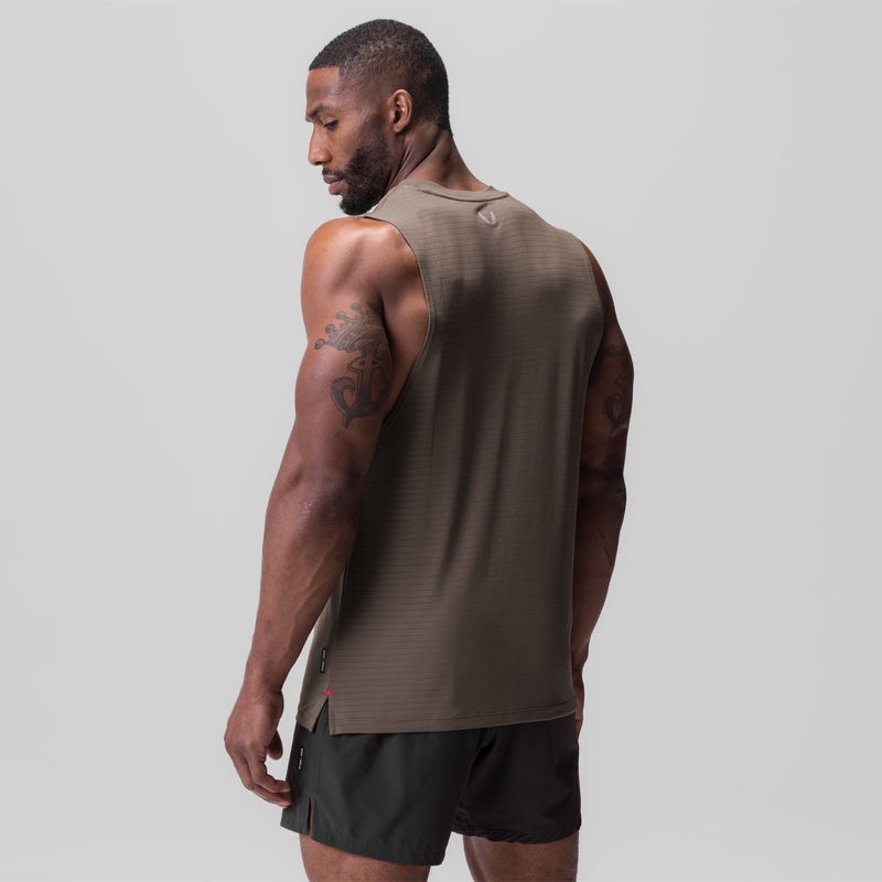 Asrv 0837. 3D-Lite® 2.0 Muscle Men's Tanks Grey Brown | 28945JCBP