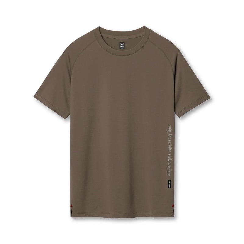 Asrv 0839. 3D-Lite® 2.0 Fitted Men\'s Short Sleeve Grey Brown | 06574UNOX