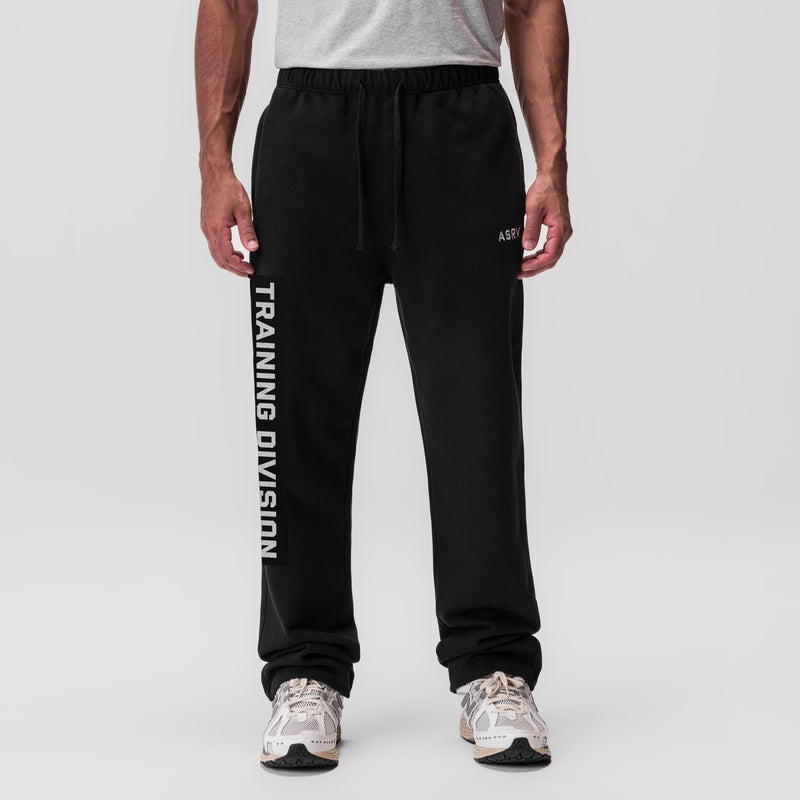 Asrv 0840. Tech Essential™ Straight Leg Men's Sweatpants Black | 79304ROLN