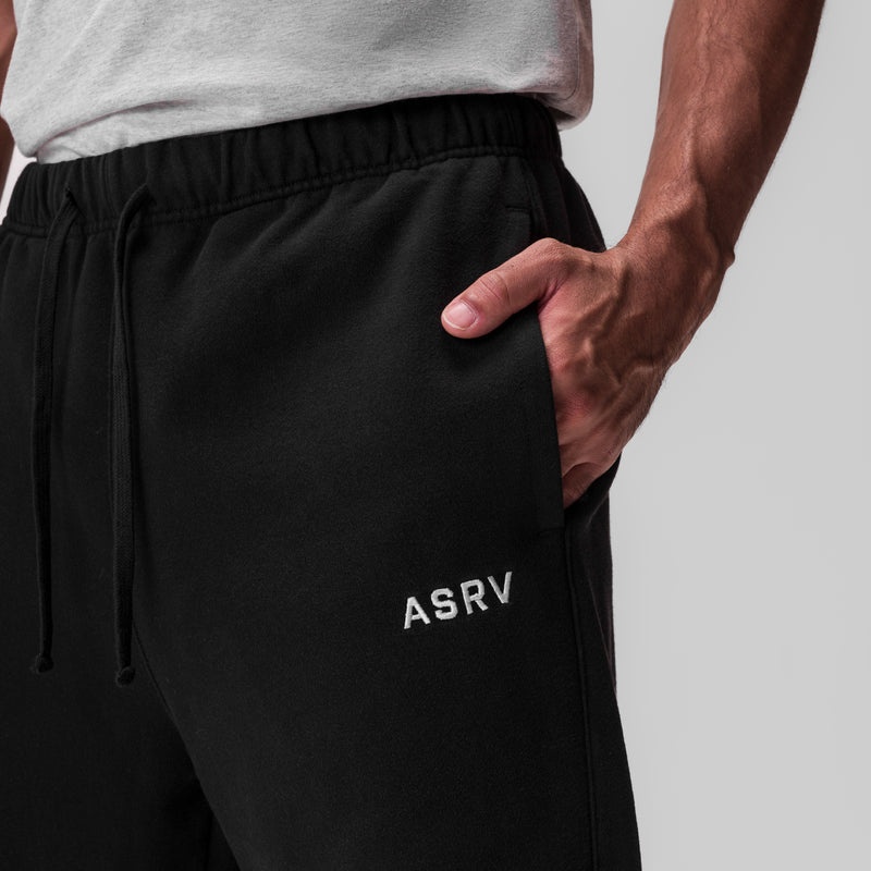 Asrv 0840. Tech Essential™ Straight Leg Men's Sweatpants Black | 79304ROLN