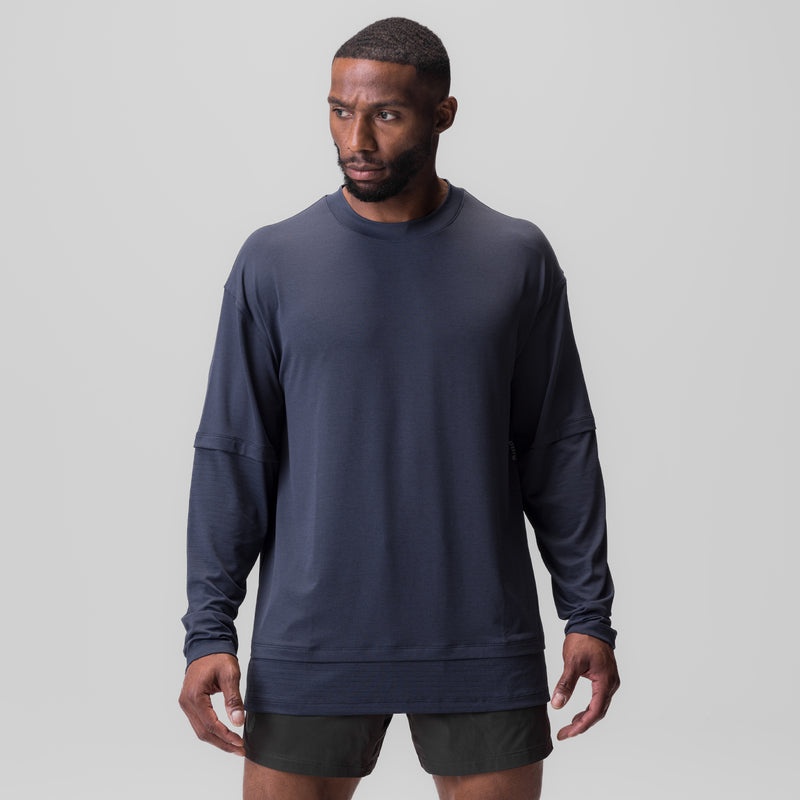 Asrv 0842. 3D-Lite® 2.0 Layered Men's Long Sleeve Navy | 06195XWEV