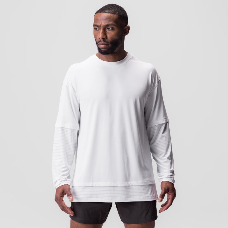 Asrv 0842. 3D-Lite® 2.0 Layered Men's Long Sleeve White | 61398DLBA