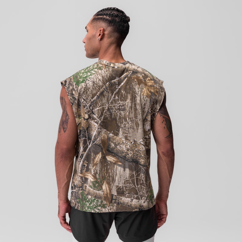 Asrv 0845. Tech Essential™ Rocker Cutoff Men's Tanks Camo | 43621GCJD