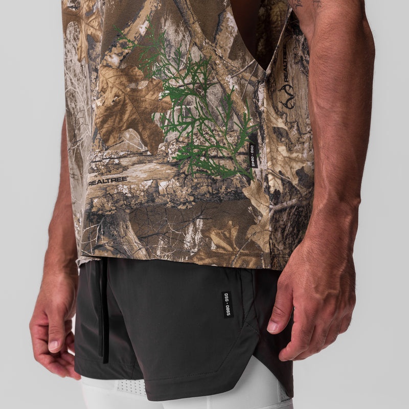 Asrv 0845. Tech Essential™ Rocker Cutoff Men's Tanks Camo | 43621GCJD