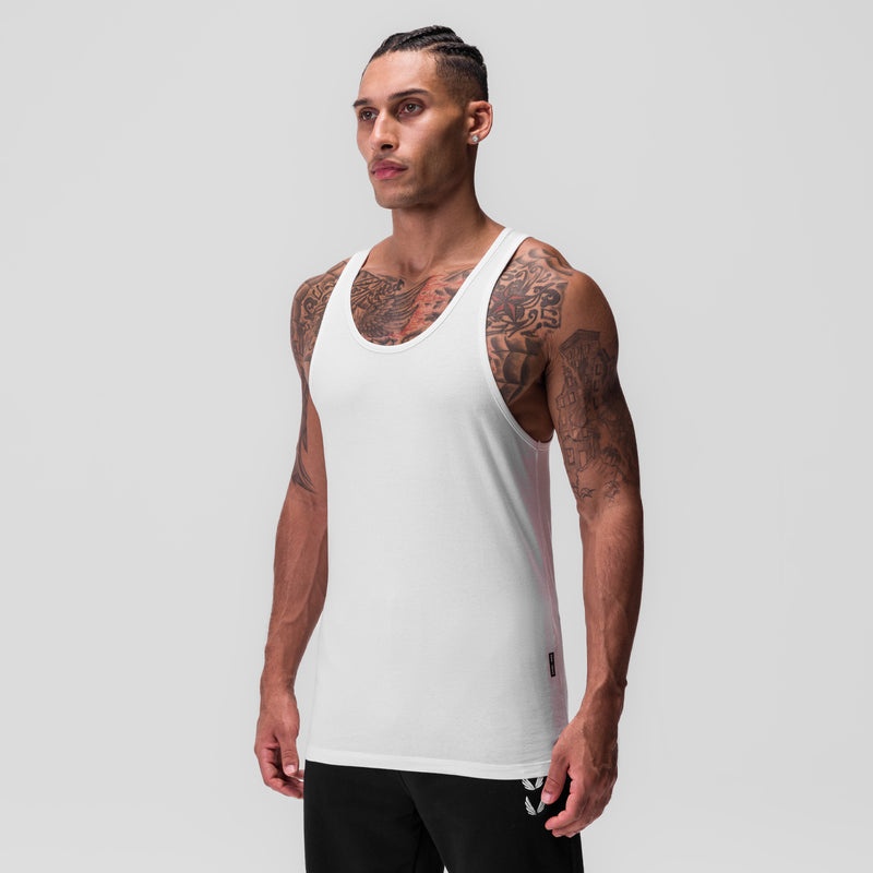 Asrv 0847. CottonPlus™ Standard Slim Men's Tanks White | 57492DGFE