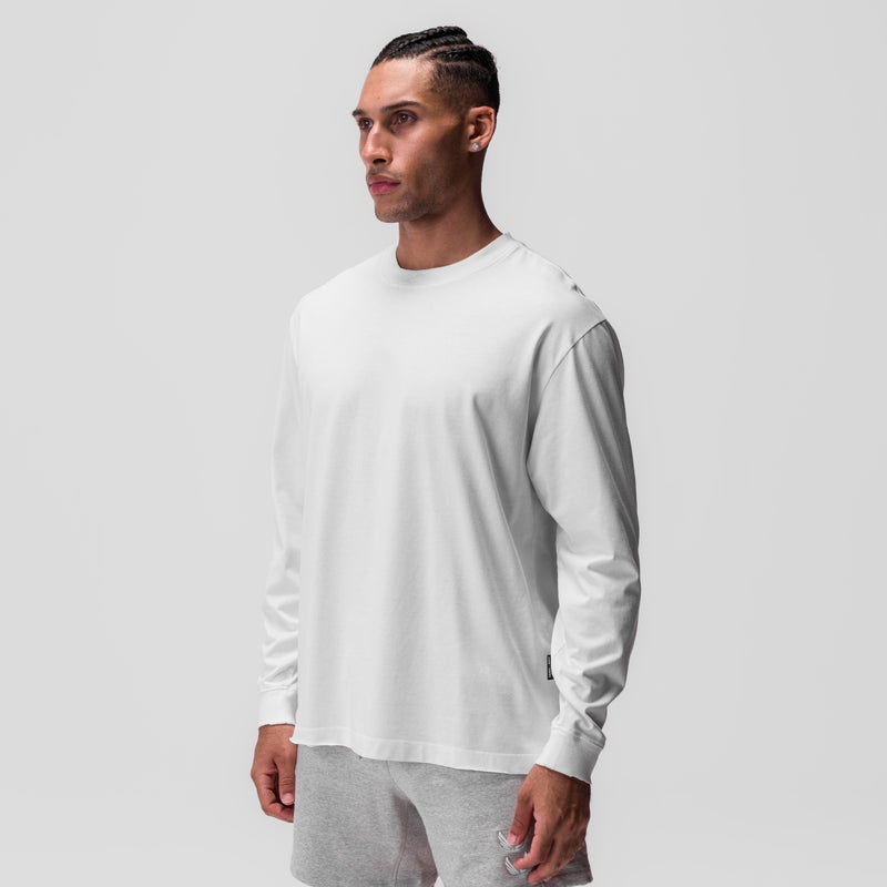 Asrv 0851. Tech Essential™ Relaxed Men's Long Sleeve White | 56187SURD