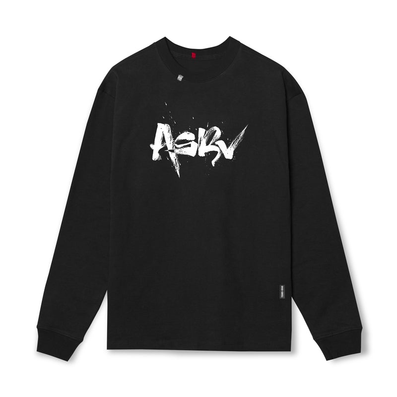 Asrv 0851. Tech Essential™ Relaxed Men's Long Sleeve Black | 10843TNPZ