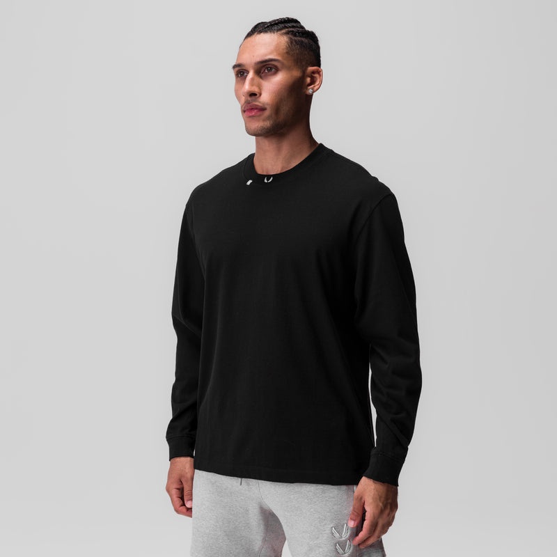 Asrv 0851. Tech Essential™ Relaxed Men's Long Sleeve Black | 98415EPFA