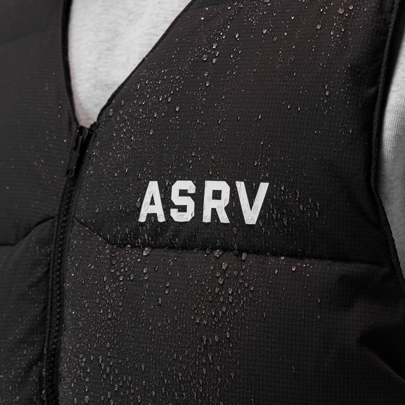 Asrv 0859. Ripstop Insulated Puffer Gilet Men's Jackets Black | 75812EJUM