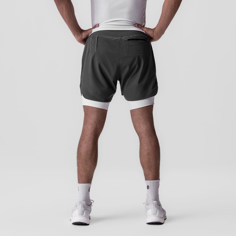 Asrv 0865. Tetra-Lite™ 5 Liner Men's Shorts Grey / White | 48706NWAB