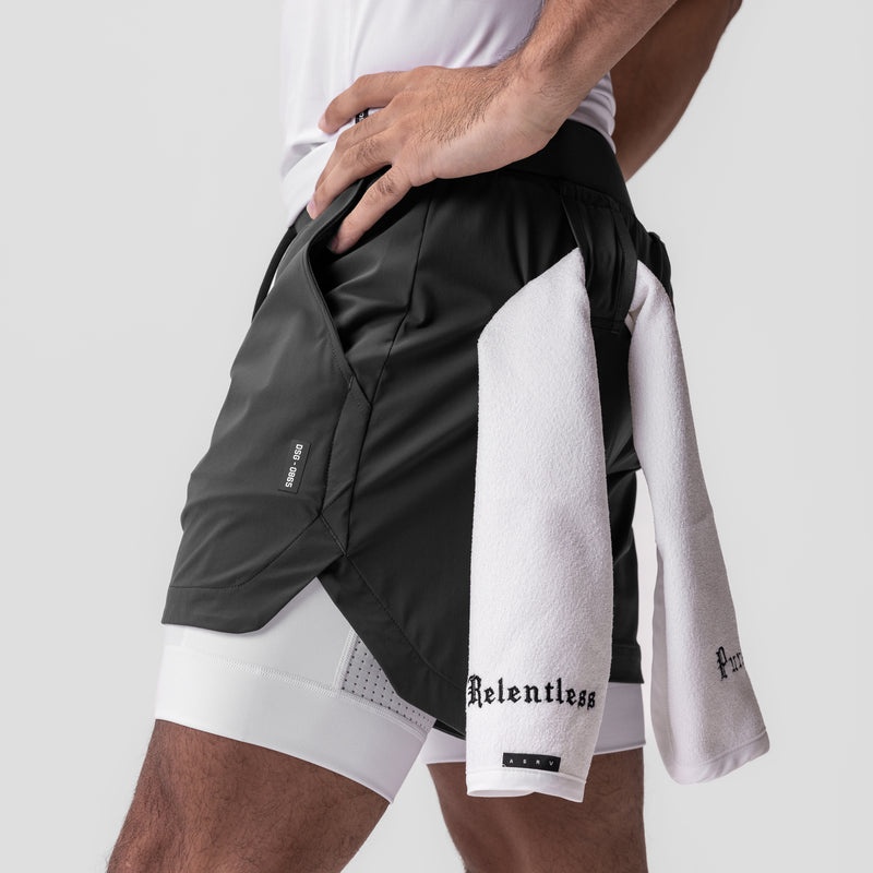 Asrv 0865. Tetra-Lite™ 5 Liner Men's Shorts Grey / White | 48706NWAB