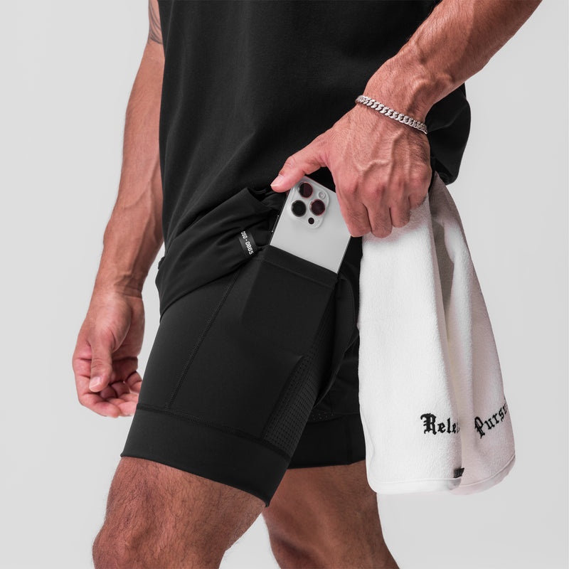 Asrv 0865. Tetra-Lite™ 5 Liner Men's Shorts Black | 60582WAIG