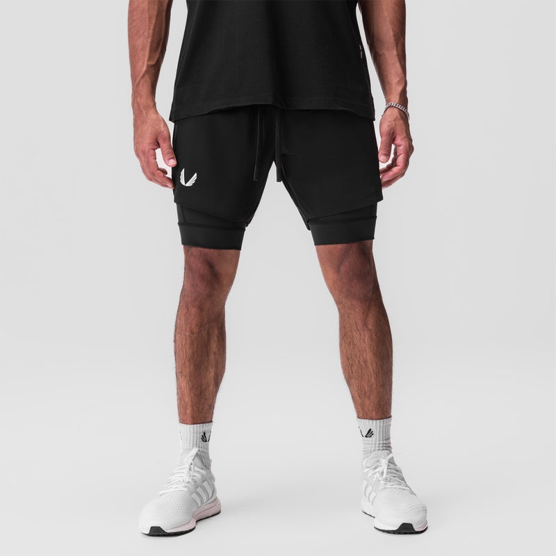 Asrv 0866. Tetra-Lite™ 7 Liner Men's Shorts Black | 68095YIKN