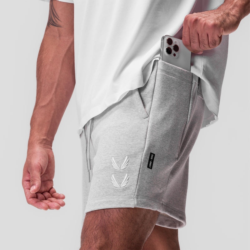 Asrv 0867. Tech-Terry™ Sidelock Sweat Men's Shorts Grey | 46930WIYX