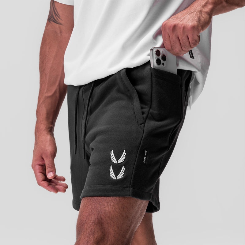 Asrv 0867. Tech-Terry™ Sidelock Sweat Men's Shorts Black | 57241OBEP