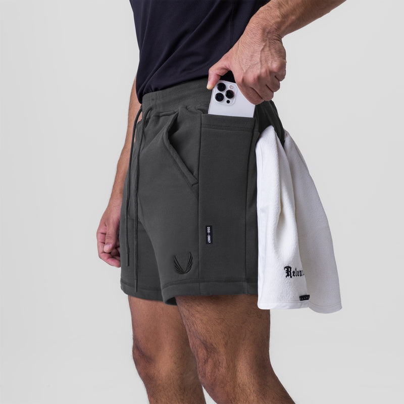 Asrv 0867. Tech-Terry™ Sidelock Sweat Men's Shorts Black | 78592SFKT