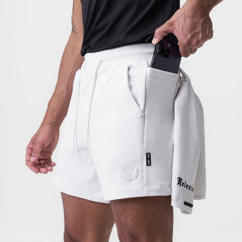 Asrv 0867. Tech-Terry™ Sidelock Sweat Men's Shorts White | 29805XHVQ