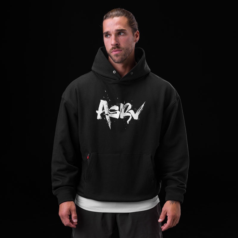 Asrv 0874. Tech-Terry™ Zip Pocket Men's Hoodie Black | 68135OKBD