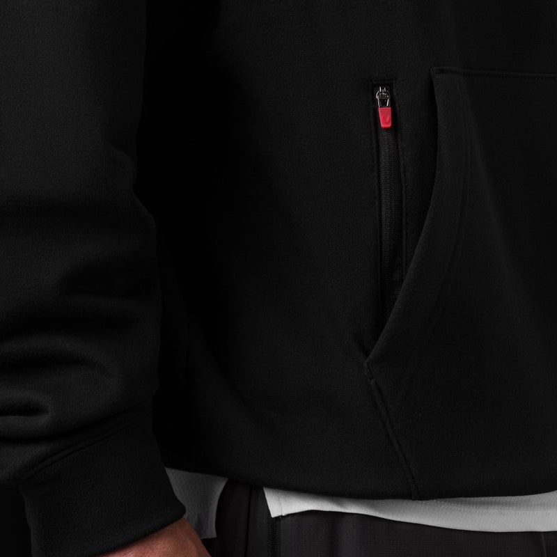 Asrv 0874. Tech-Terry™ Zip Pocket Men's Hoodie Black | 38705HUIE