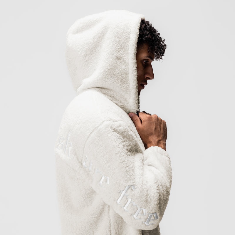 Asrv 0887. Sherpa Recovery Full Zip Men's Hoodie White | 03852HGJT