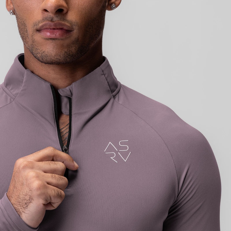 Asrv 0906. Thermal Training Quarter Zip Men's Long Sleeve Purple | 51324STHO