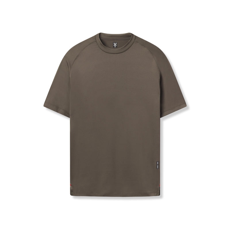 Asrv 0918. AeroSilver® Fitted Men\'s Short Sleeve Grey Brown | 59318RLYA