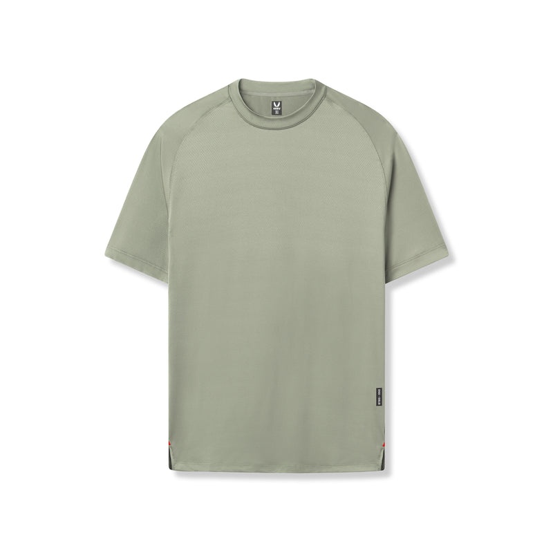 Asrv 0918. AeroSilver® Fitted Men\'s Short Sleeve Olive | 81035KPOE