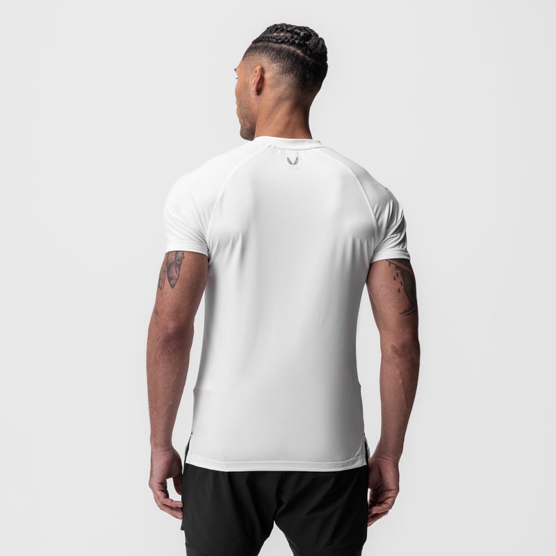 Asrv 0918. AeroSilver® Fitted Men's Short Sleeve White | 58934ZLEG