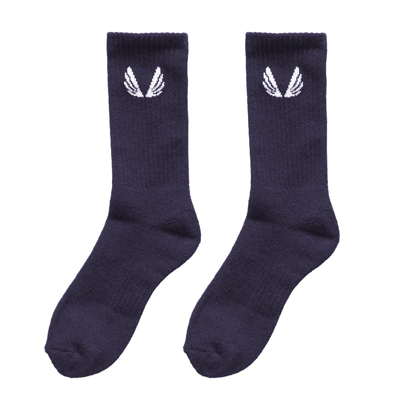 Asrv Essential Crew (3 Pair) Men's Socks Navy | 29318RXGW