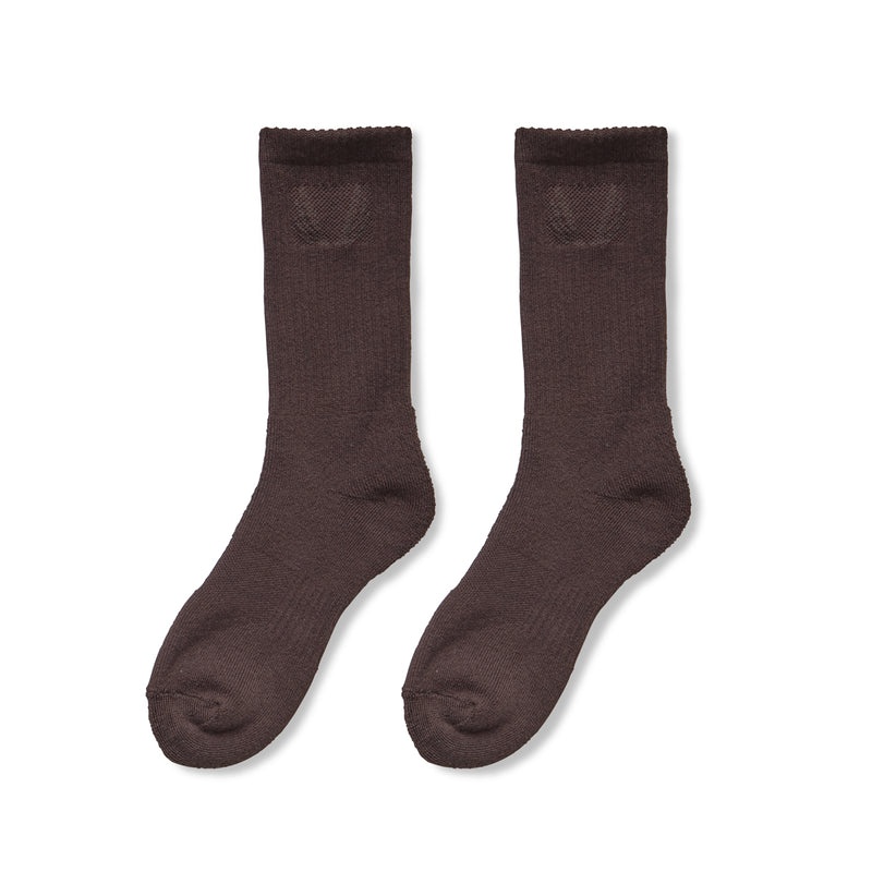 Asrv Essential Crew (3 Pair) Men's Socks Red Brown | 04356XOVG